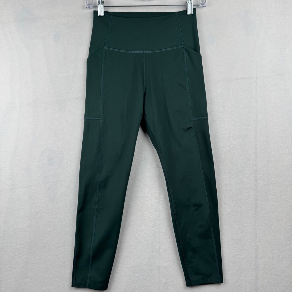 Girlfriend Collective Green High Rise Compression Pocket Leggings -‎ Women's
